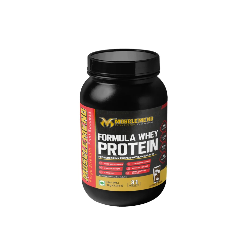 WHEY PROTEIN COOKIES AND CREAM FLAVOUR 1KG