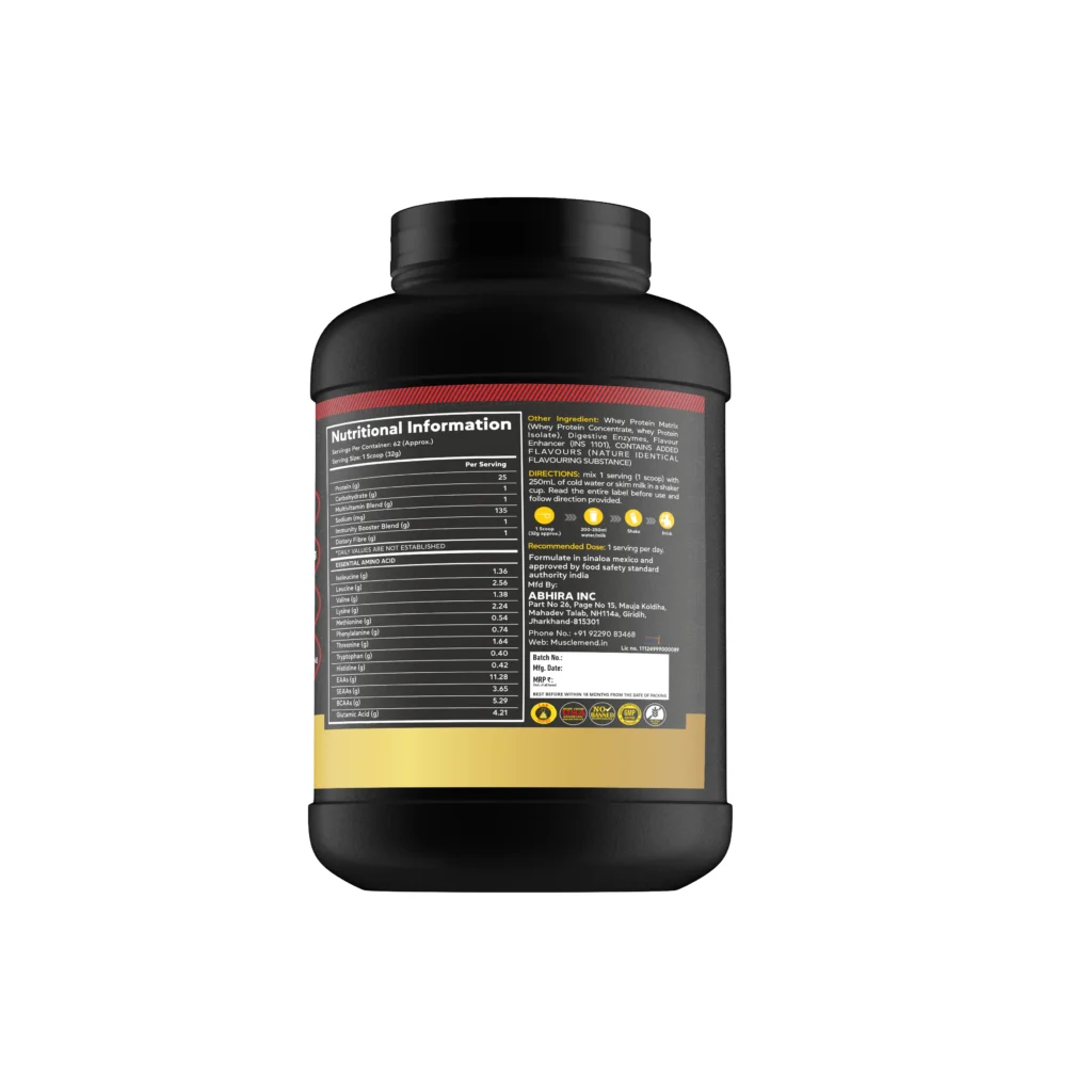 whey protein nutritional information